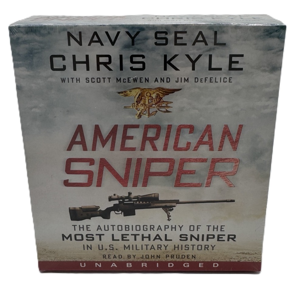 American Sniper Chris Kyle Unabridged Audiobook CD New Factory Seal John Pruden‎